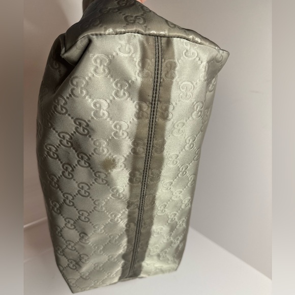 Gucci GG Monogram Satchel Tote Bag - Nylon w/ Leather Accents - Picture 8 of 17